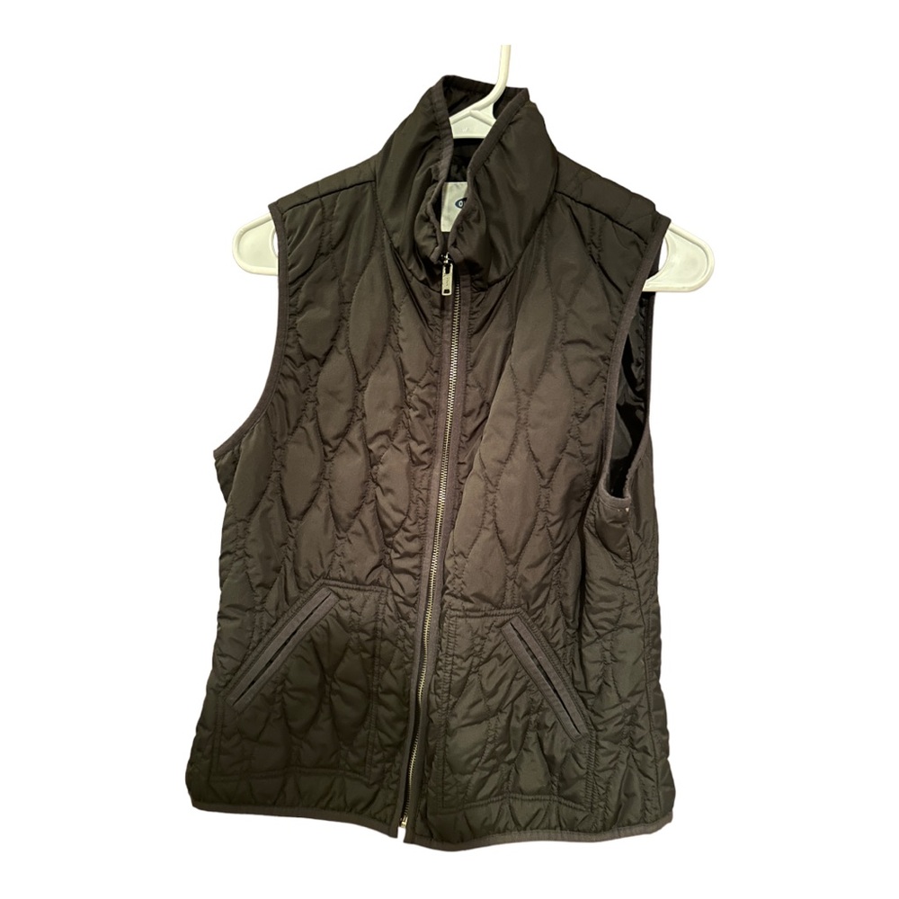 Old Navy Black Zip Up Vest Size Medium
